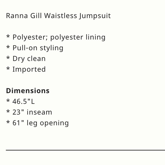 Ranna Gill chiffon boho jumpsuit for Anthropologie! New Size M - Picture 5 of 16